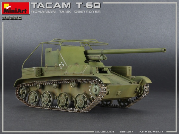 MA35230 /35 Tacam T-60 Румынская САУ. Набор с интерьером