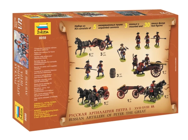 8058 Русская артиллерия Петра I