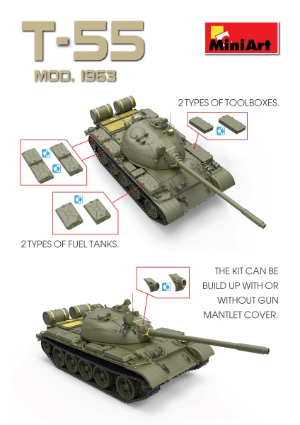 MA37027 1/35 T-55 Советский средний танк