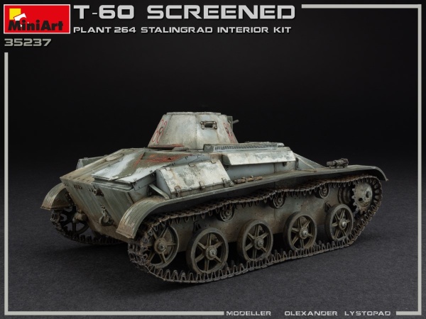 MA35237 Советский экранированный танк Т-60 СТЗ с интерьером