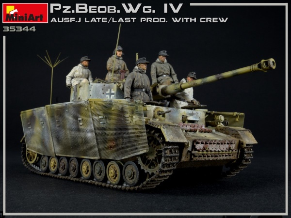 MA35344 Немецкий командирский танк Pz.Beob.Wg.IV Ausf. J (поздний) с экипажем