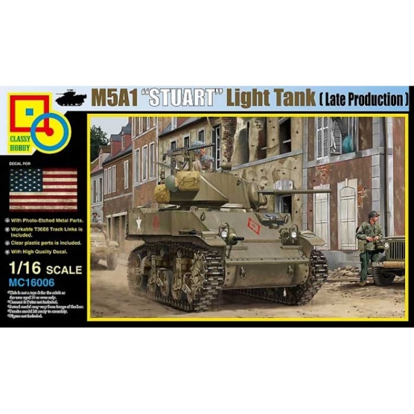 MC16006 1/16 M5A1 Stuart (Late Production)