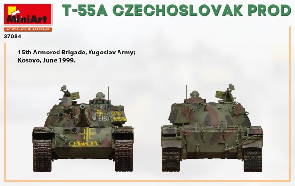 MA37084 Танк T-55A чехословацкого производства