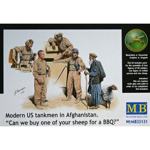 MB35131 Modern U.S. tankman in Afganistan