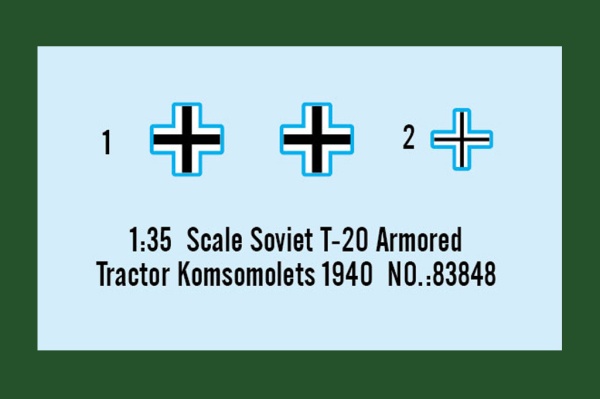 83848 Soviet Тип-20 Armored Tractor Komsomolets 1/35