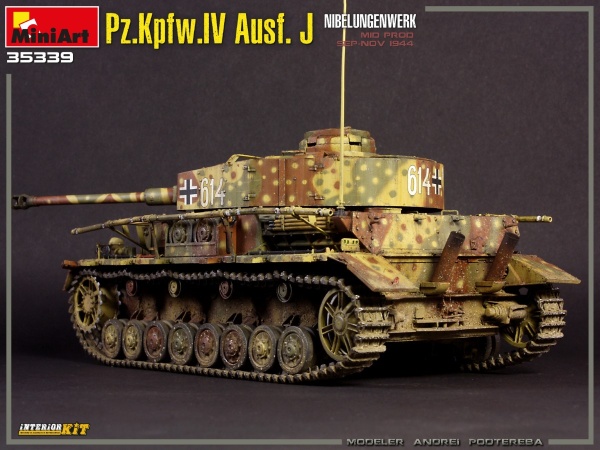 MA35339 Немецкий танк Pz.Kpfw.IV Ausf. J Nibelungenwerk (поздний) с интерьером. Сентябрь-ноябрь 1944