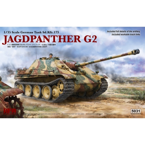 RM-5031 1/35 JAGDPANTHER G2 W/ WORKABLE TRACK LINKS