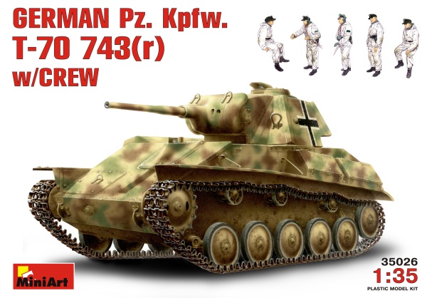 MA35026 1/35 Немецкий Pz.Kpfw.743(r) с экипажем