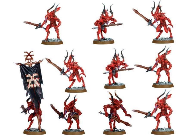97-08  Набор: "Кровотворцы Демонов Кхорна (Daemons of Khorne Bloodletters)"