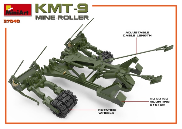 MA37040 1/35 Колейный Минный Трал KMT-9