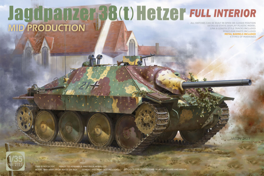 ТА2171 1/35 Jagdpanzer 38(t) Hetzer MID PRODUCTION w/FULL INTERIOR