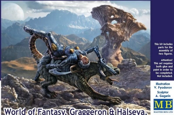 MB24007 Фигуры, Мир Фэнтези. Граггерон и Халсея