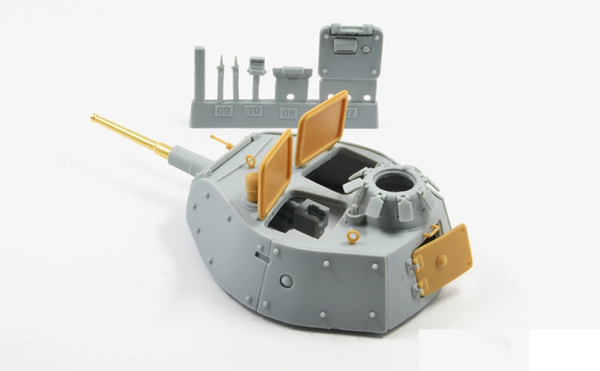 B35031 Т-50 (легкий танк ВОВ), Башня с доп. бронированием (вкл. точечный ствол)