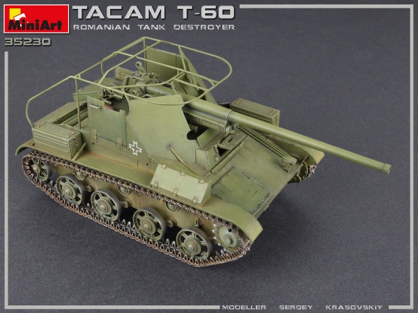 MA35230 /35 Tacam T-60 Румынская САУ. Набор с интерьером
