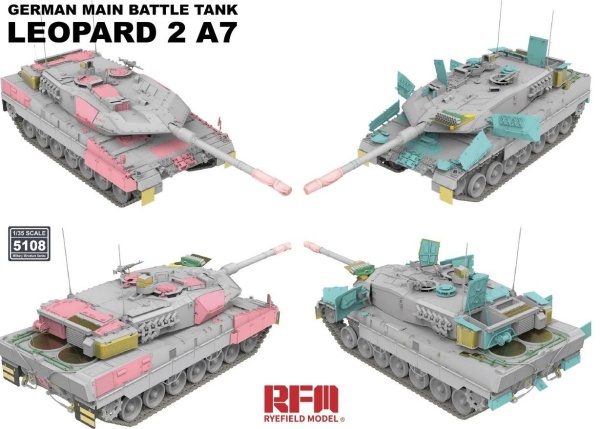 RM-5108 1/35 Немецкий основной боевой танк Leopard 2A7