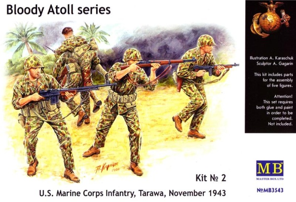MB3543 "Bloody Atol" U.S. Marine Corps Infantry,  Tarawa, 1943