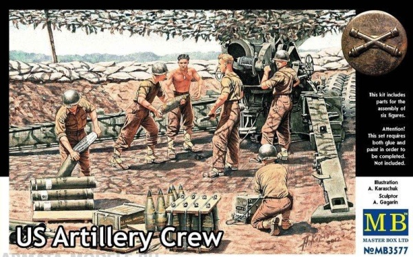 MB3577 Фигурки Артиллерийский расчет, США