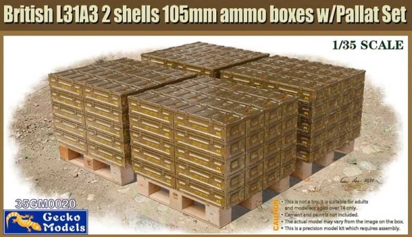 35GM0020 1/35 British Ammo & Pallet Set