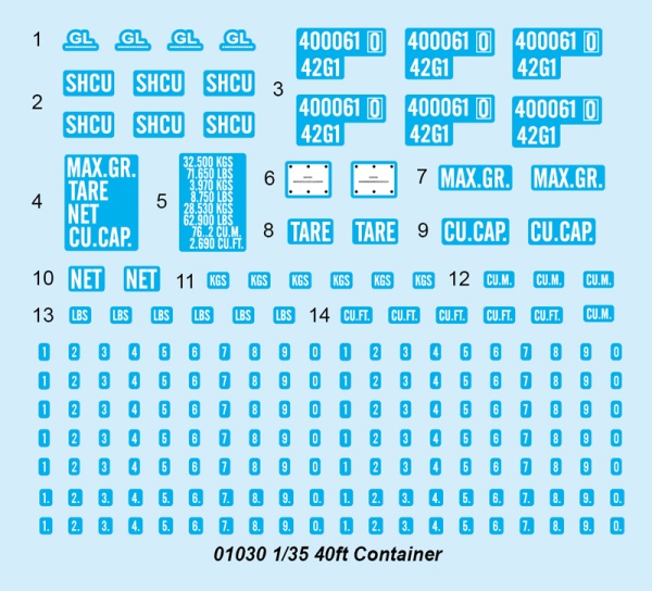 Т01030 1/35  40ft Container