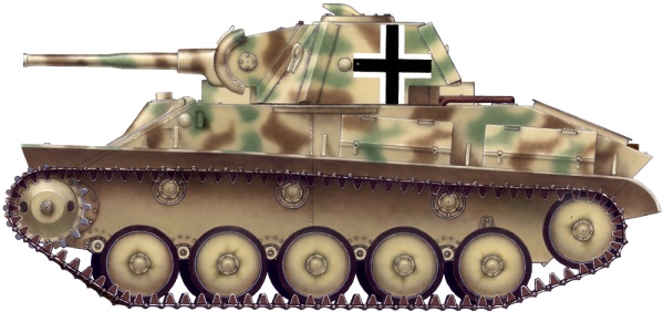 MA35026 1/35 Немецкий Pz.Kpfw.743(r) с экипажем