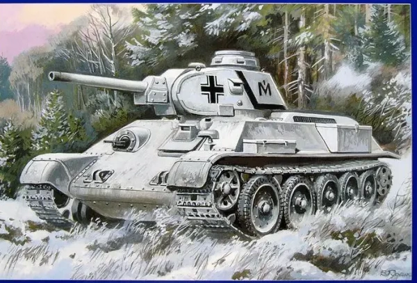 UM251 Тип-34-76 WW2 captured tank, 1940