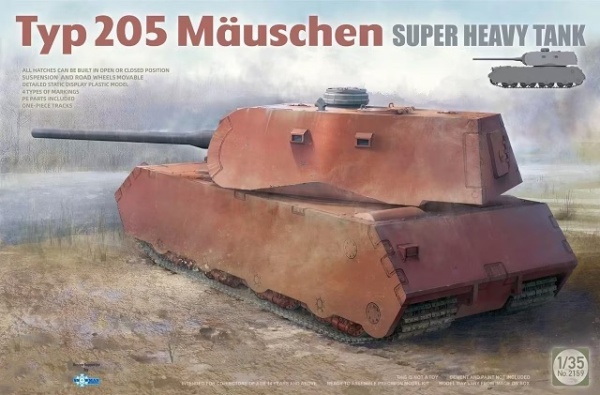 ТА2159 1/35 Typ 205 Mauschen Super Heavy Tank