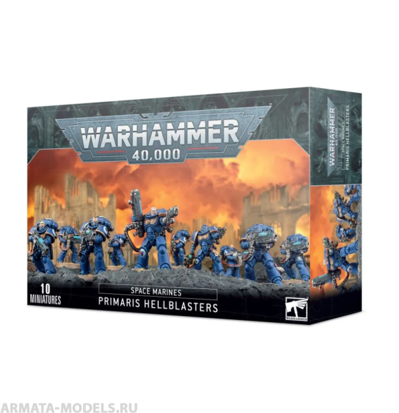 48-76 Набор: "Адские взрыватели Примарис Космодесантников (SPACE MARINES PRIMARIS HELLBLASTERS)"