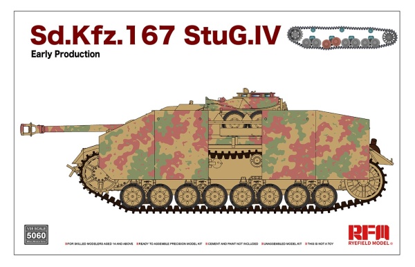 RM-5060 Sd.Kfz.167 StuG.IV Early Production w/workable track links, without interior