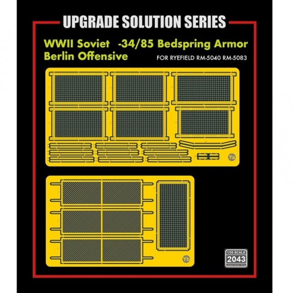 RM-2043 WWII Soviet Тип-34/85 Bedspring Armor (Berlin Offensive)