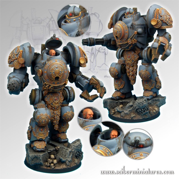 28SF0078 28mm Celtic SF Torin Mech Suit