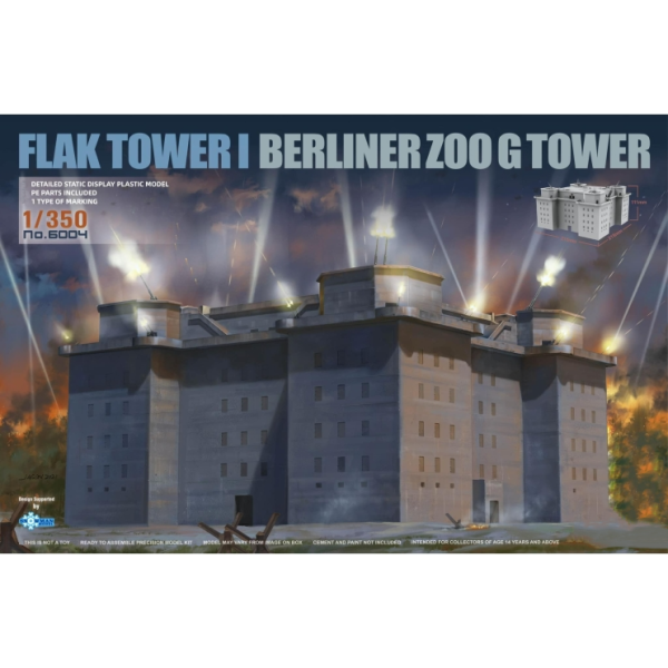 ТА6004 1/350 FLAK TOWER I BERLINER ZOO G TOWER