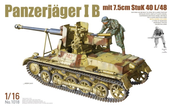 ТА1018 1/16 Panzerjager IB mit 7.5cm Stuk 40 L/48