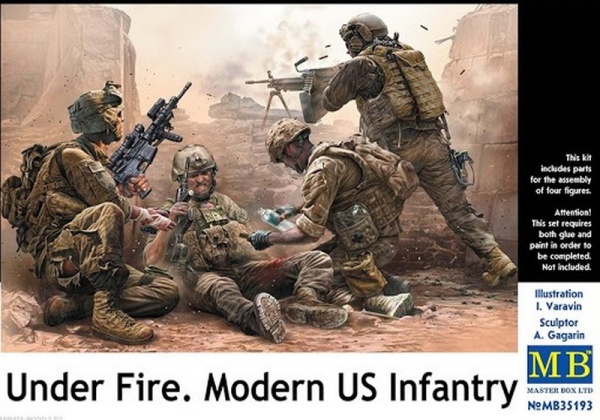 MB35193 Under Fire. Modern US Infantry