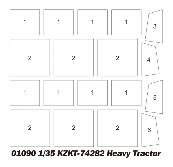 Т01090 1/35 KZKT-74282 Heavy Tractor