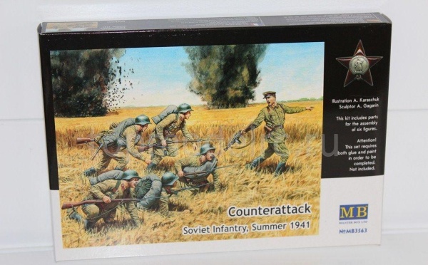 MB3563 Фигура Атака, советская пехота, 1941