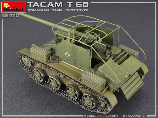 MA35230 /35 Tacam T-60 Румынская САУ. Набор с интерьером