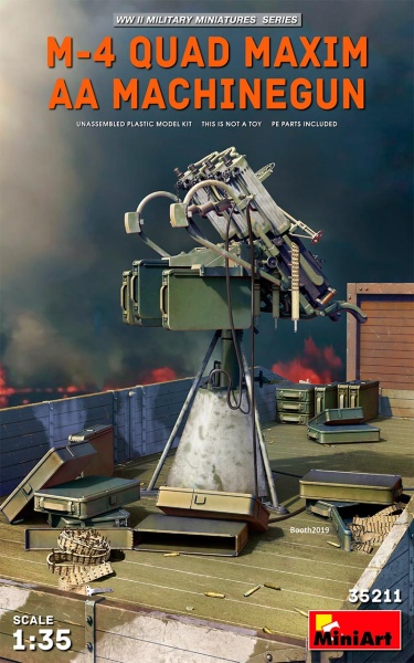 MA35211 1/35 Зенитная пулеметная Установка M-4 Максим