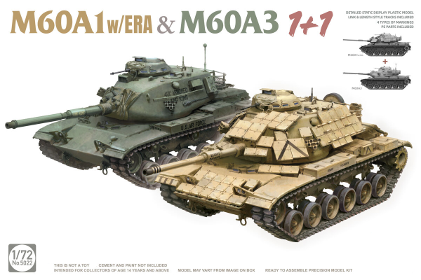 ТА5022 1/72 M60A1w/ERA & M60A3 1+1
