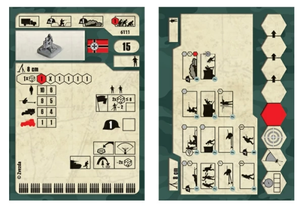 6111 Немецкий 81-мм миномёт с расчётом