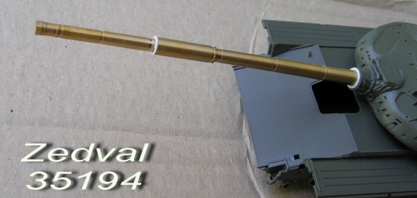 35194 125 мм ствол 2A46 М5 с теплозащитным кожухом.Для Т-72, Т-90