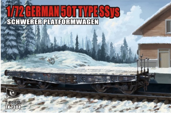 TK7304 1/72 German 50T Type Ssys Schwerer platormwagen