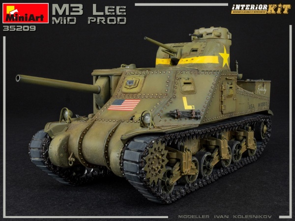 MA35209 Американский танк M3 LEE с интерьером (средняя серия)