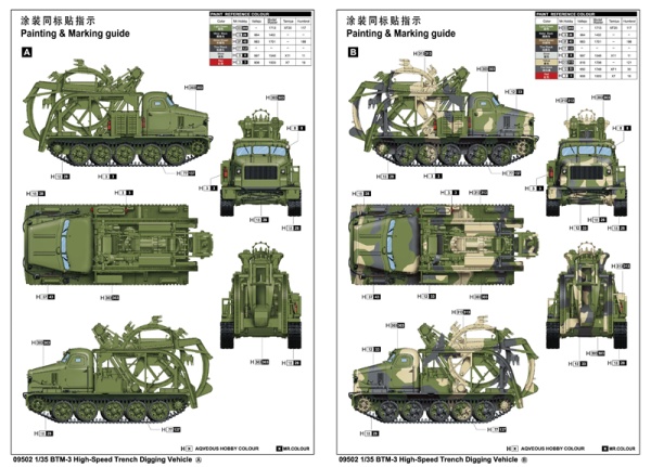 Т09502 BTM-3 High-Speed Trench Digging Vehicle