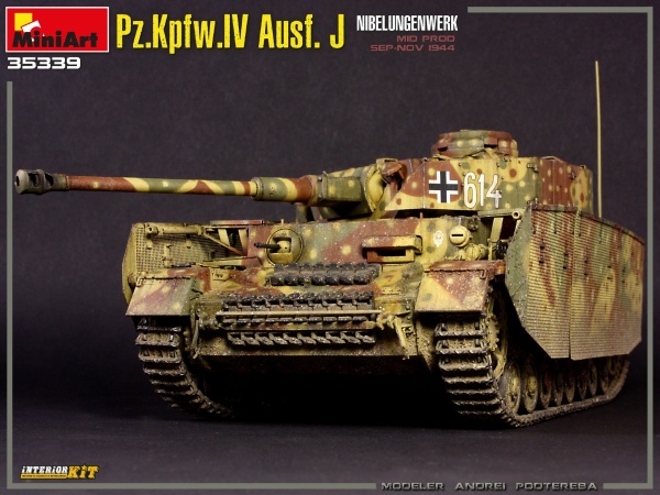 MA35339 Немецкий танк Pz.Kpfw.IV Ausf. J Nibelungenwerk (поздний) с интерьером. Сентябрь-ноябрь 1944
