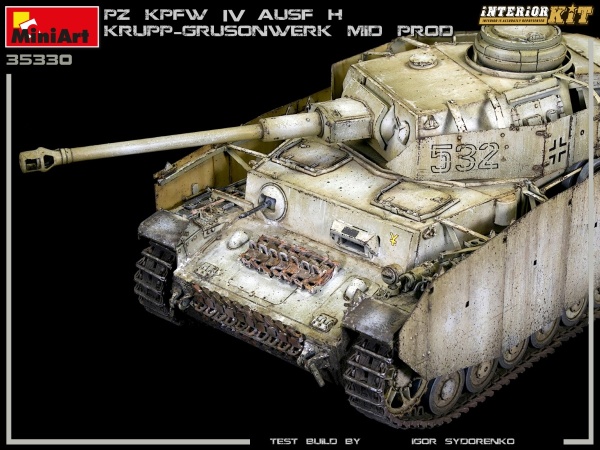 MA35330 Немецкий танк Pz.Kpfw.IV Ausf.H Krupp-Grusonwerk с интерьером. Август-сентябрь 1943 г.