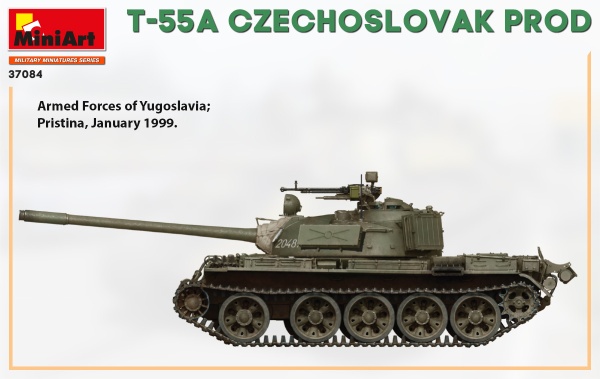 MA37084 Танк T-55A чехословацкого производства