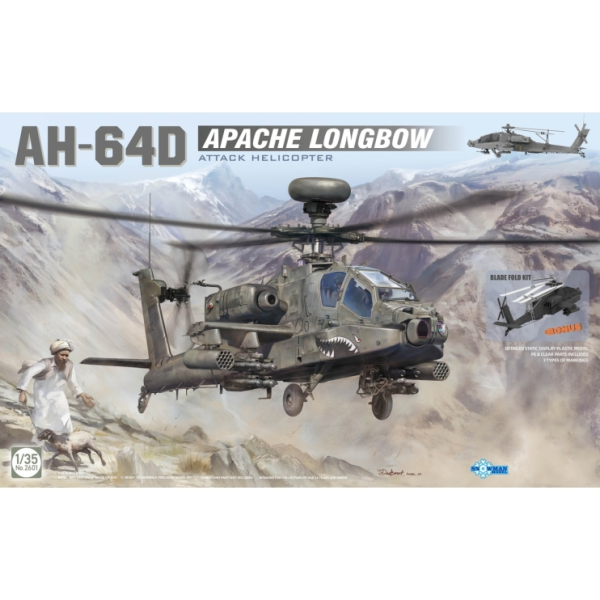 ТА2601 1/35 AH-64D APACHE LONGBOW ATTACK HELICOPTER