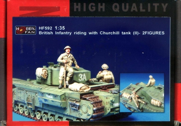 HF592 British infantry on Churchill 1/35