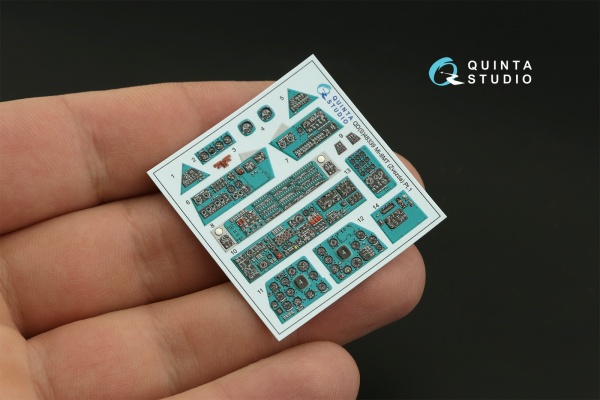 QDS-48339 1/48 3D Декаль интерьера кабины Ми-8МТ (Звезда) (Малая версия)