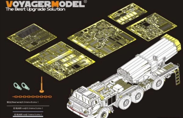 PE35900 Modern Russian 9P140 TEL of 9K57 Uragan(BM-27) MLRS Basic